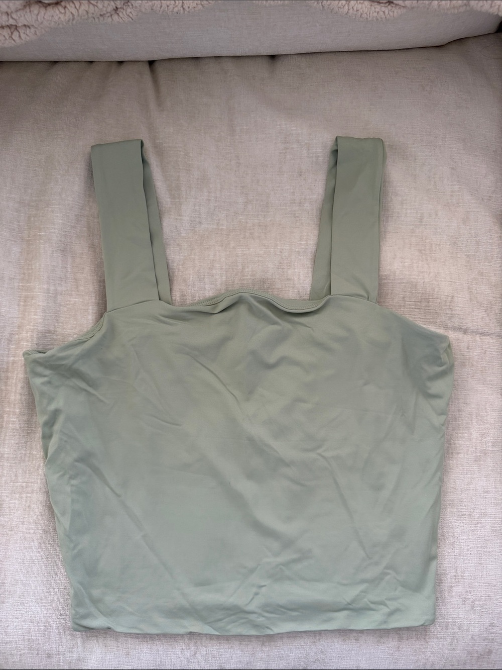 Everyday Square-Neck Tank Top in Soft Sage